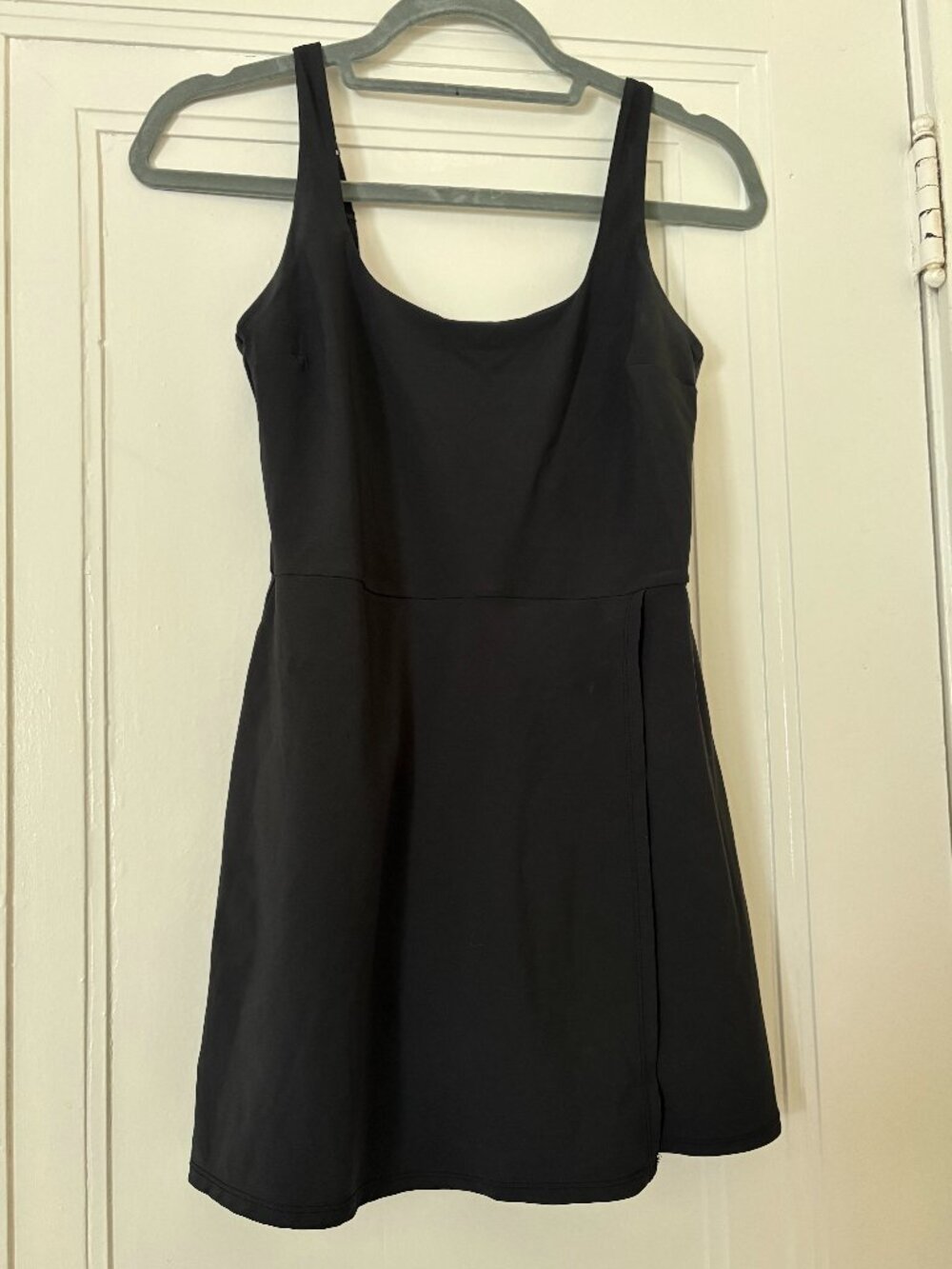 Abercrombie & Fitch | Open-Back Traveler Mini Dress | BLACK S PETITE